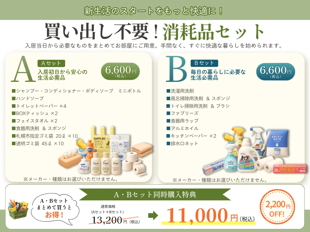 消耗品セット
